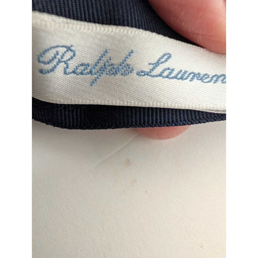 Baby Boy RALPH LAUREN Navy Blue Pennant Pirate Flag D Ring Canvas Belt 12 Month